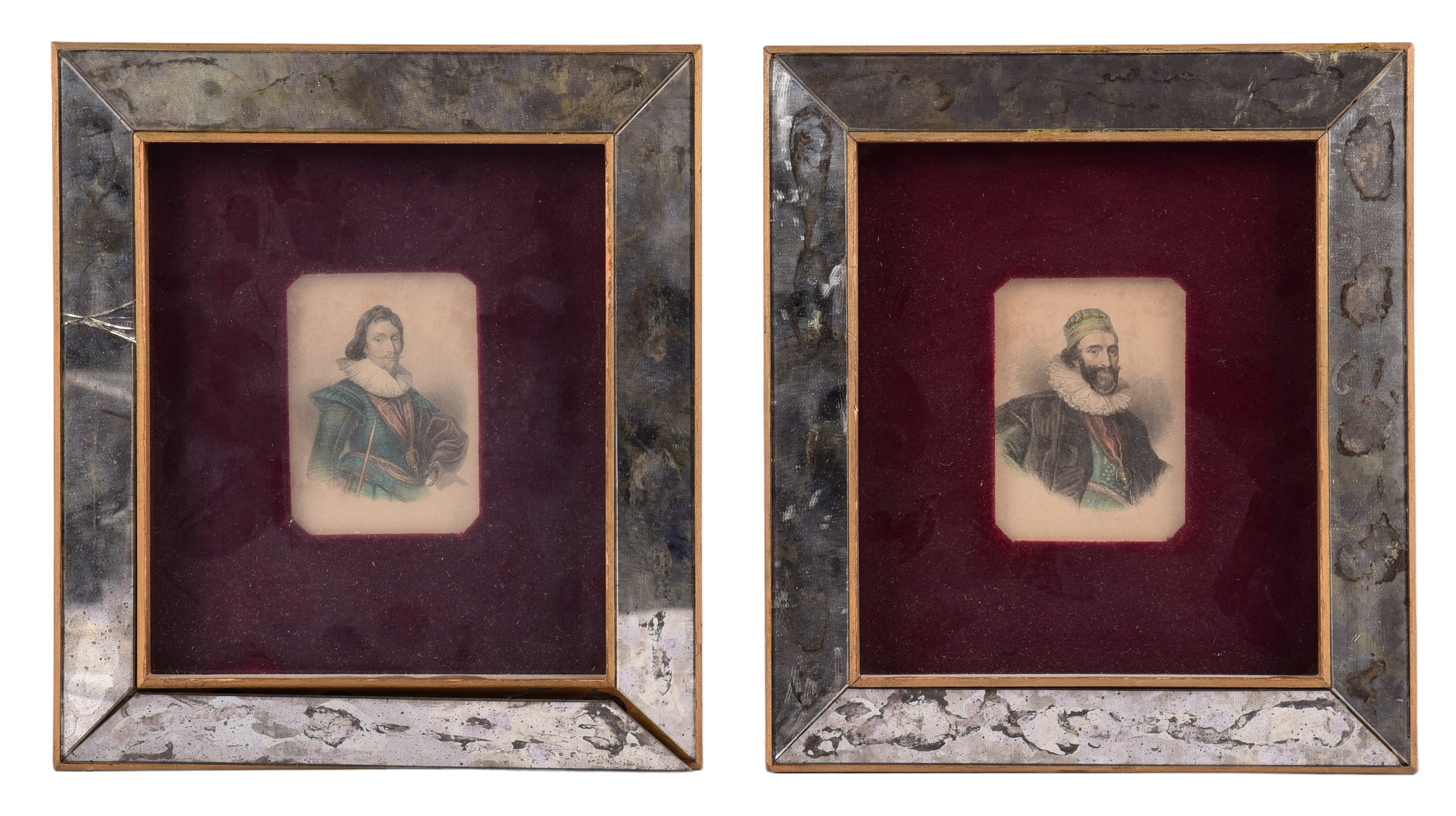  2 Miniature Elizabethan portrait 3b0fa1