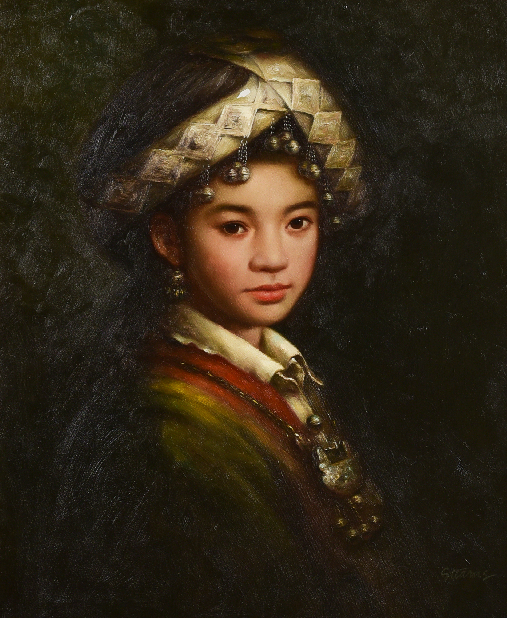 Reproduction portrait of an Asian