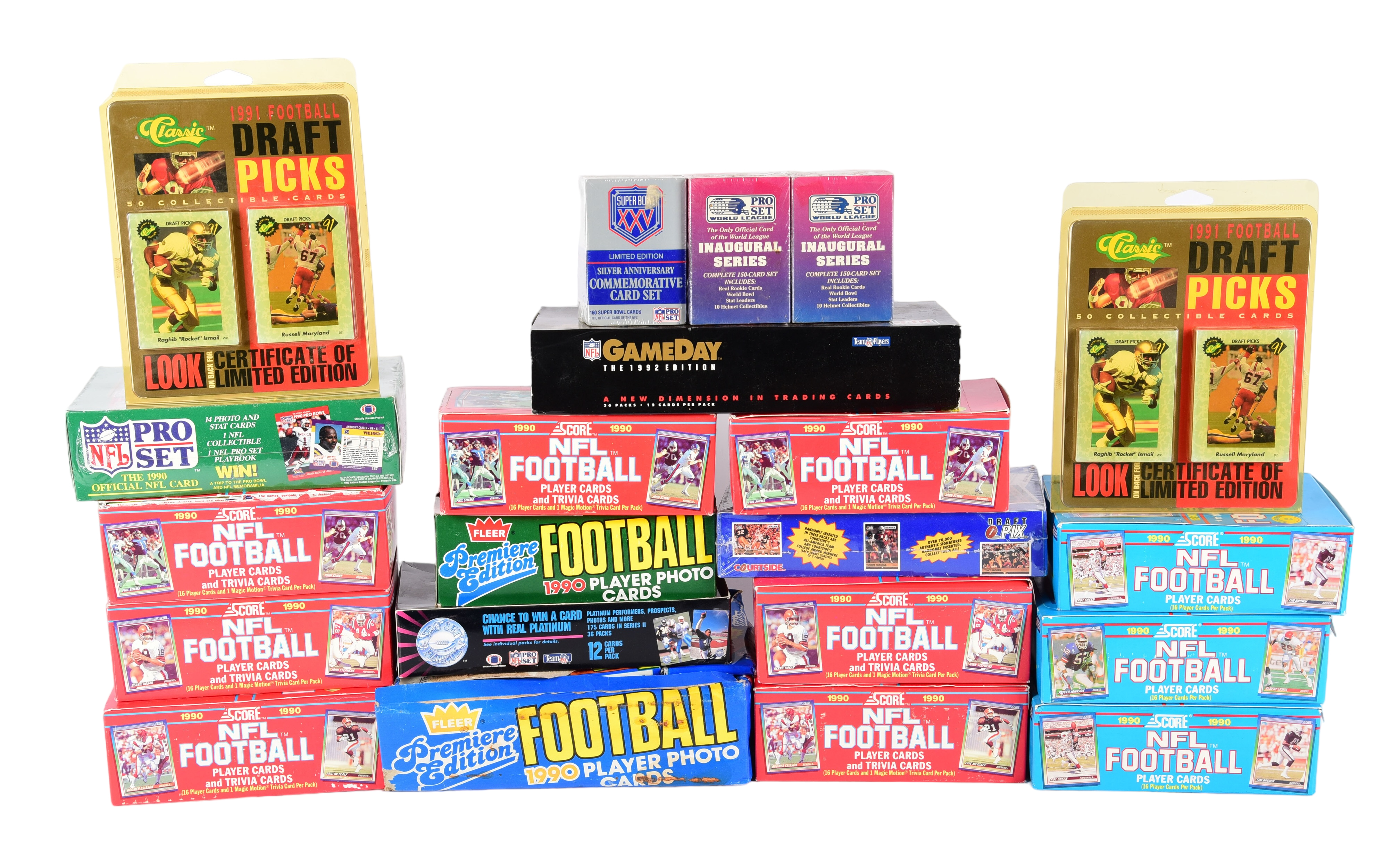 Football Card Packs and Sets c/o