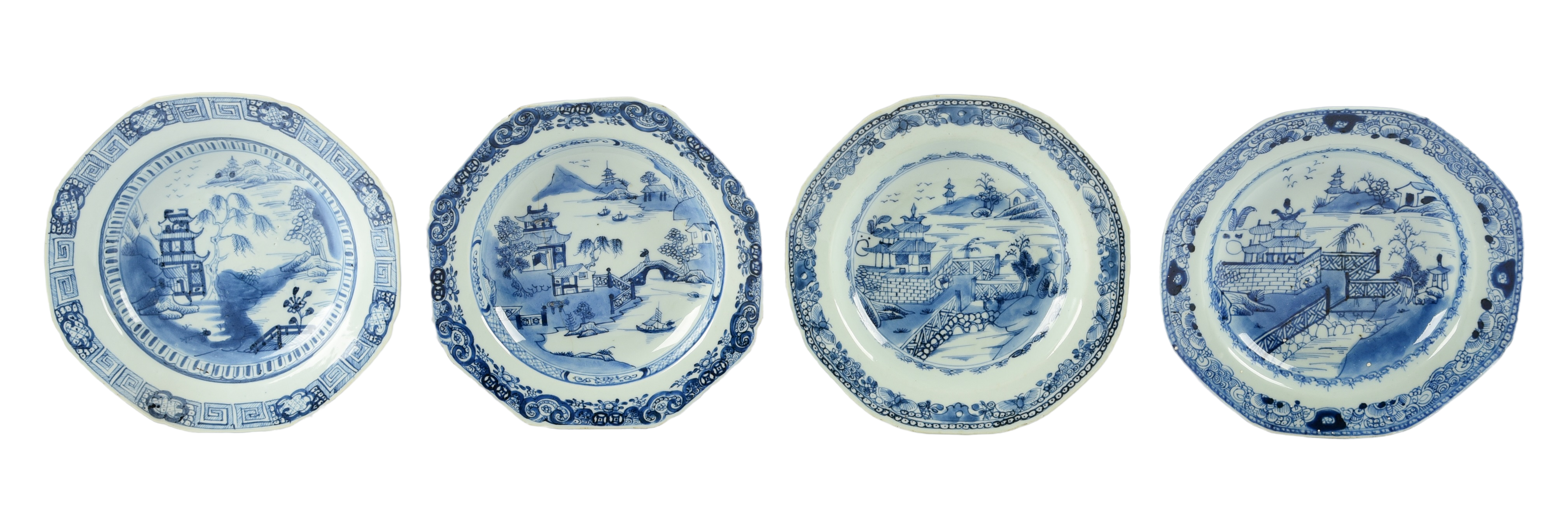 (4) Chinese blue & white porcelain