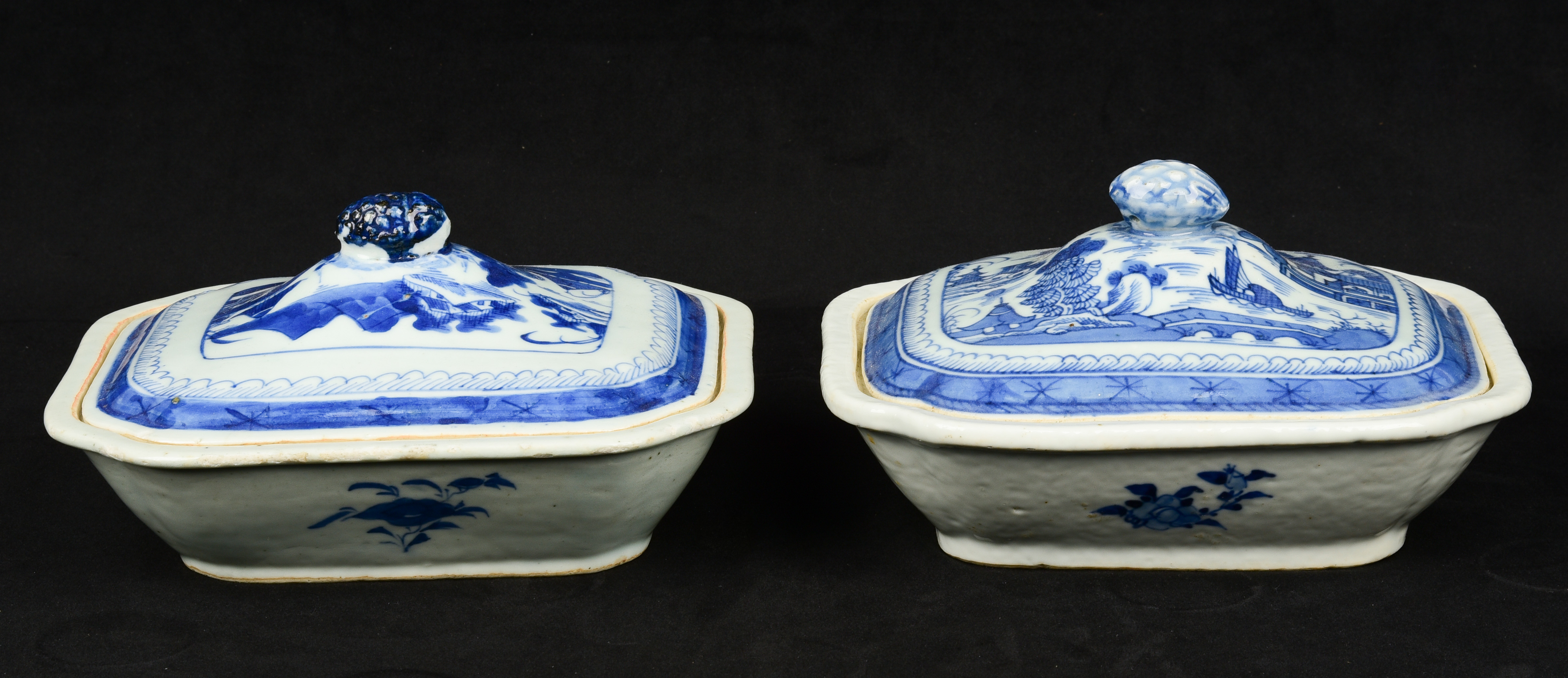  2 Chinese blue white porcelain 3b106a