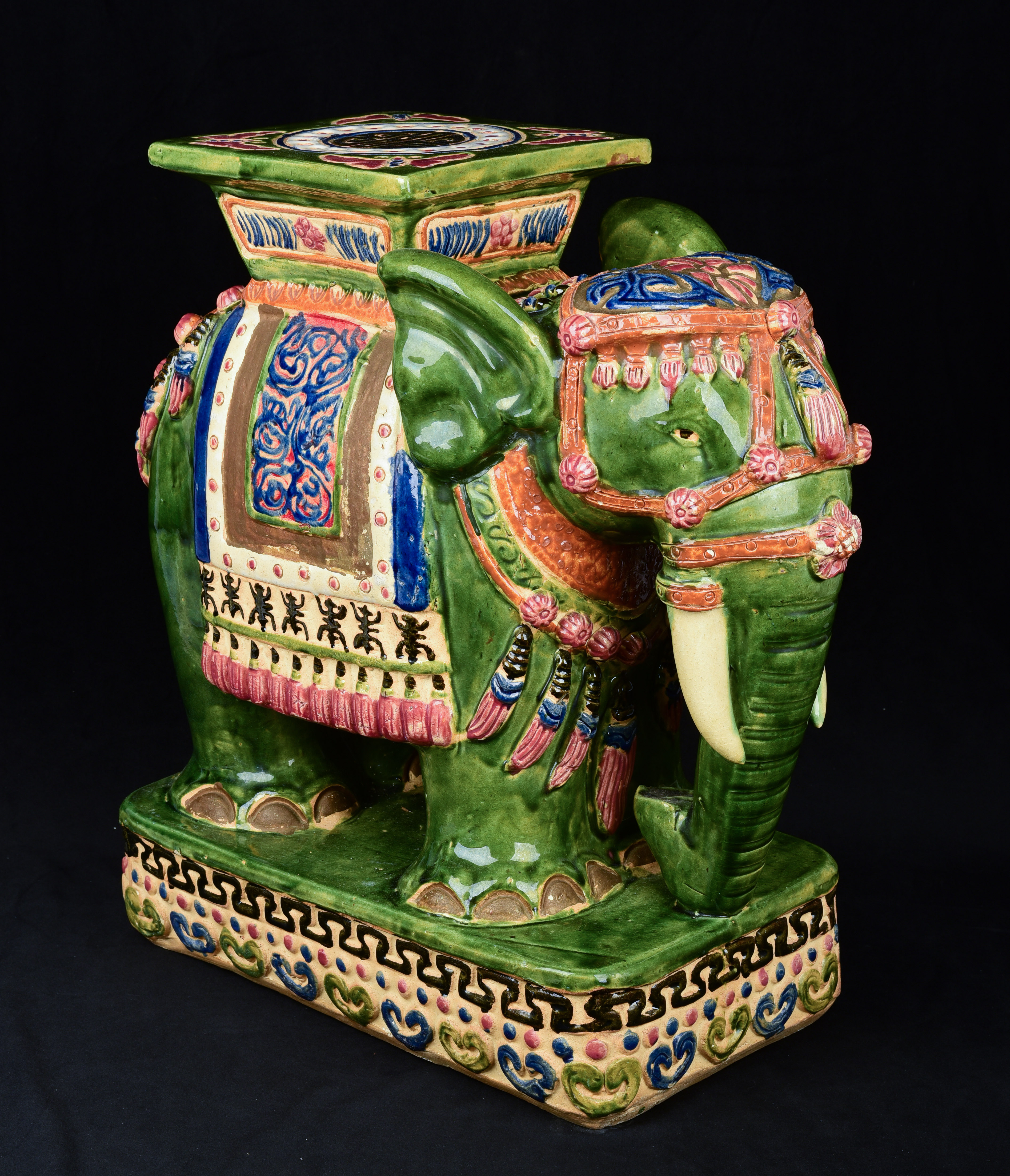 Chinese pottery elephant garden