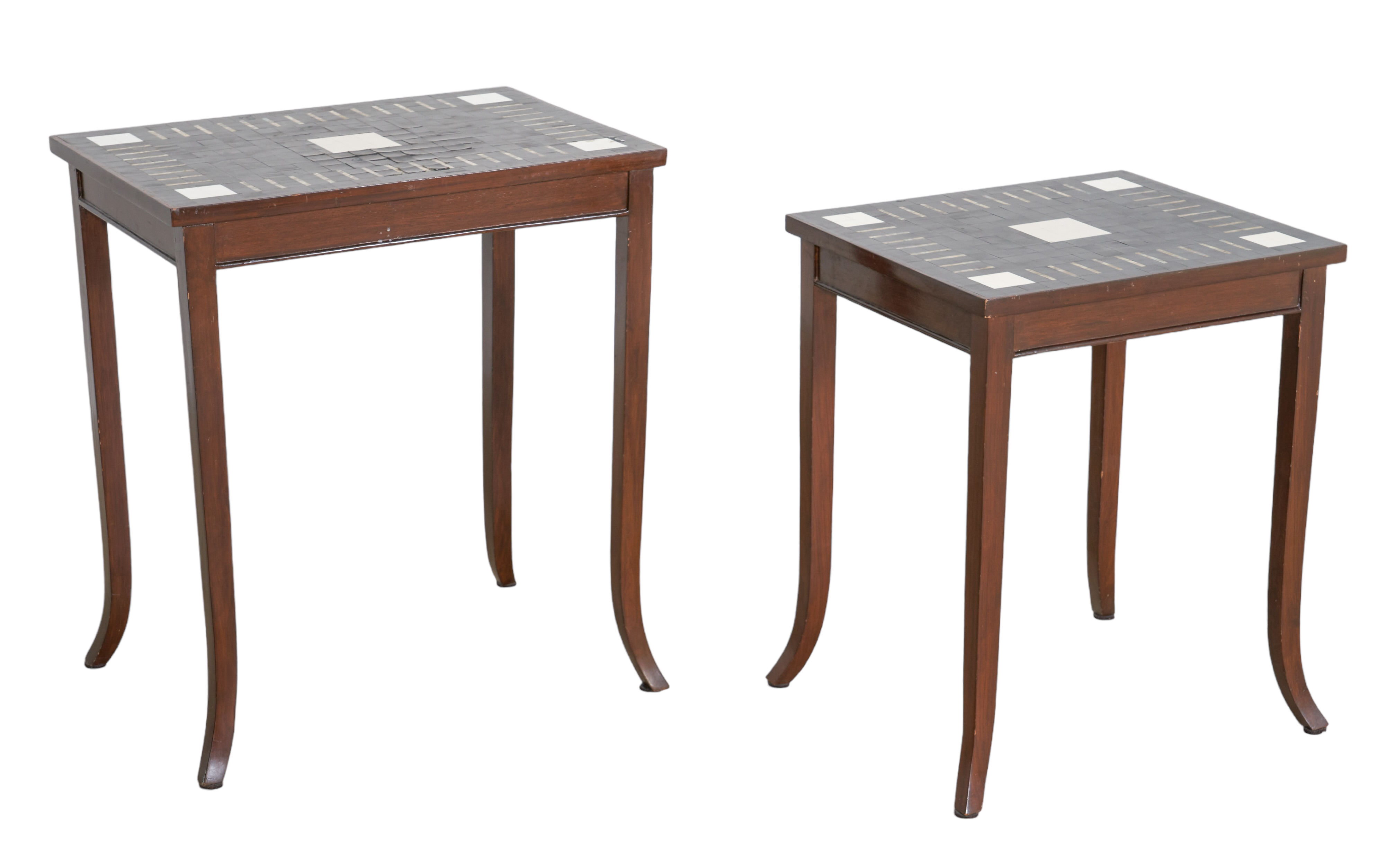  2 Contemporary side tables tile 3b1090