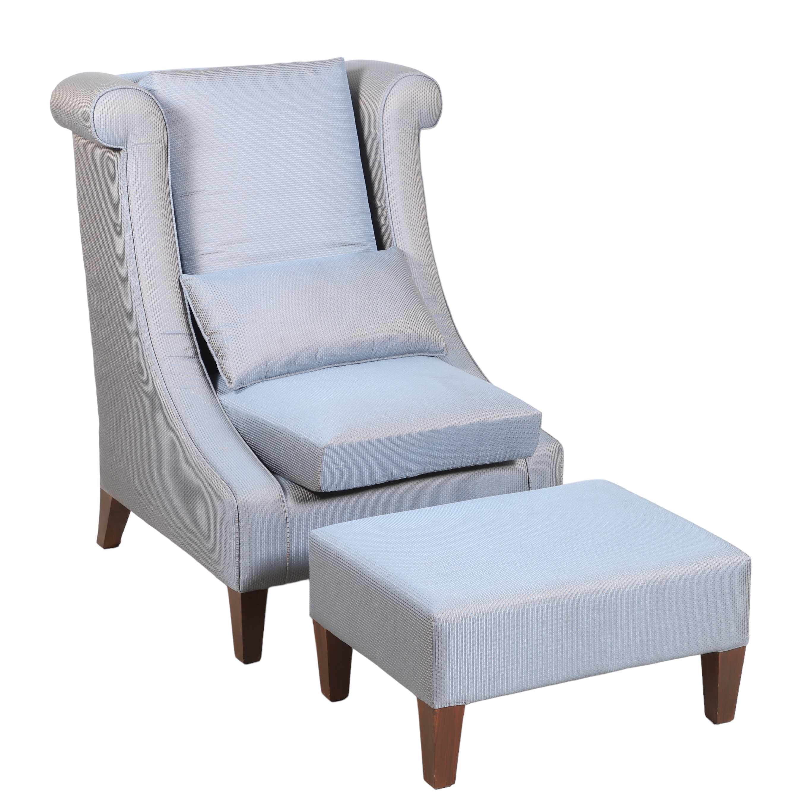 Contemporary upholstered slipper chair