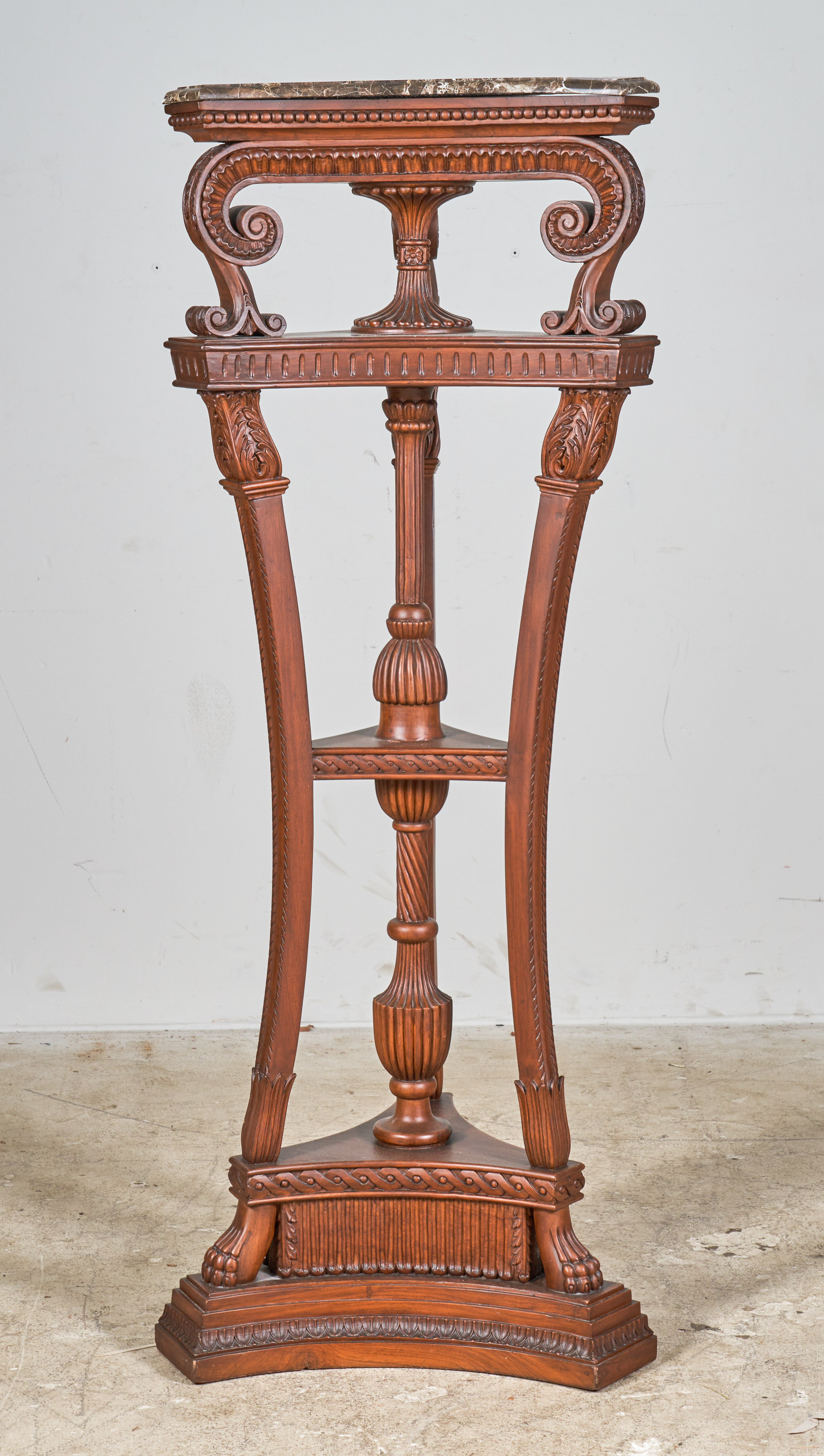 Regency style carved mahogany marbletop 3b10a2