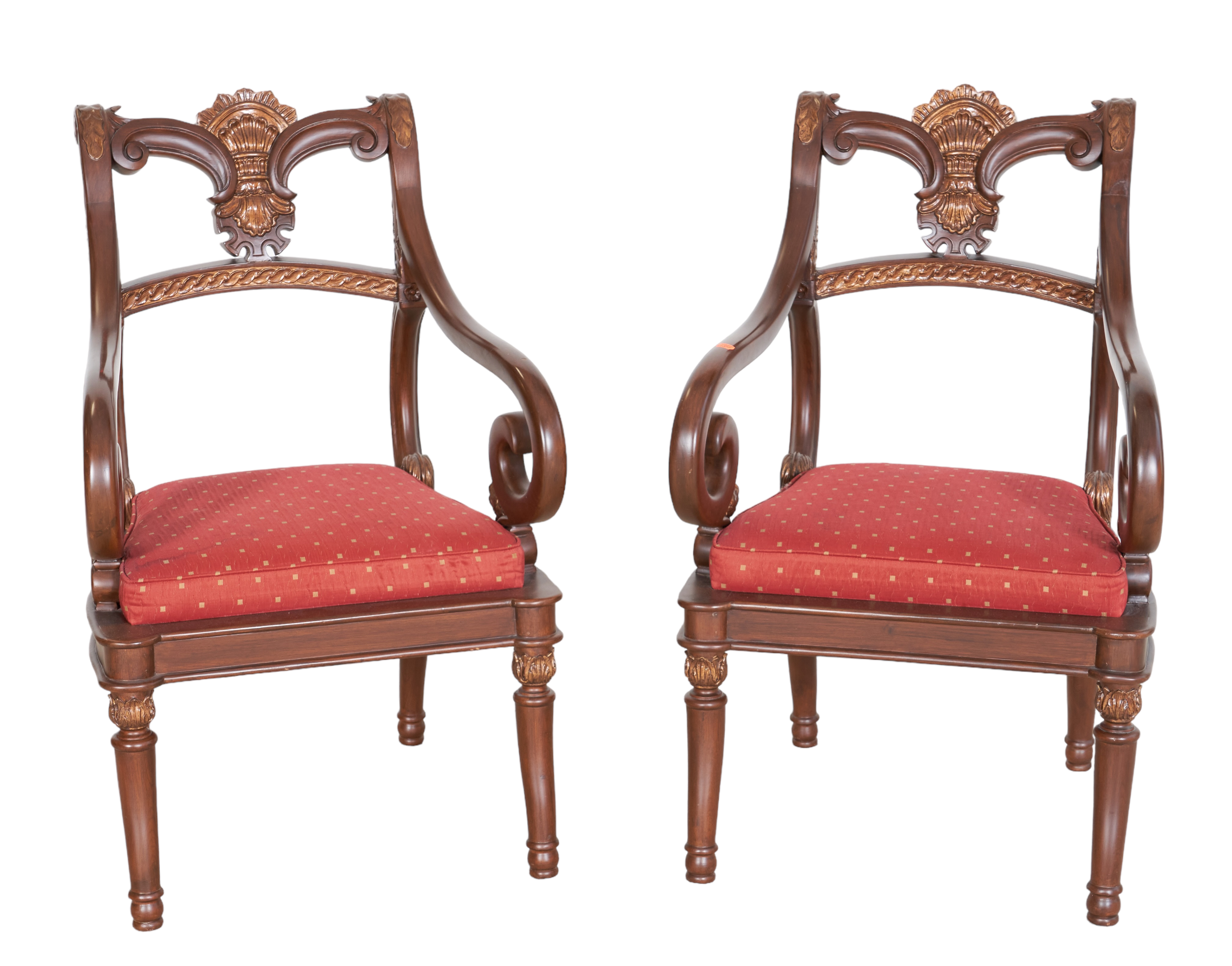 Pair Regency style mahogany and 3b10ac