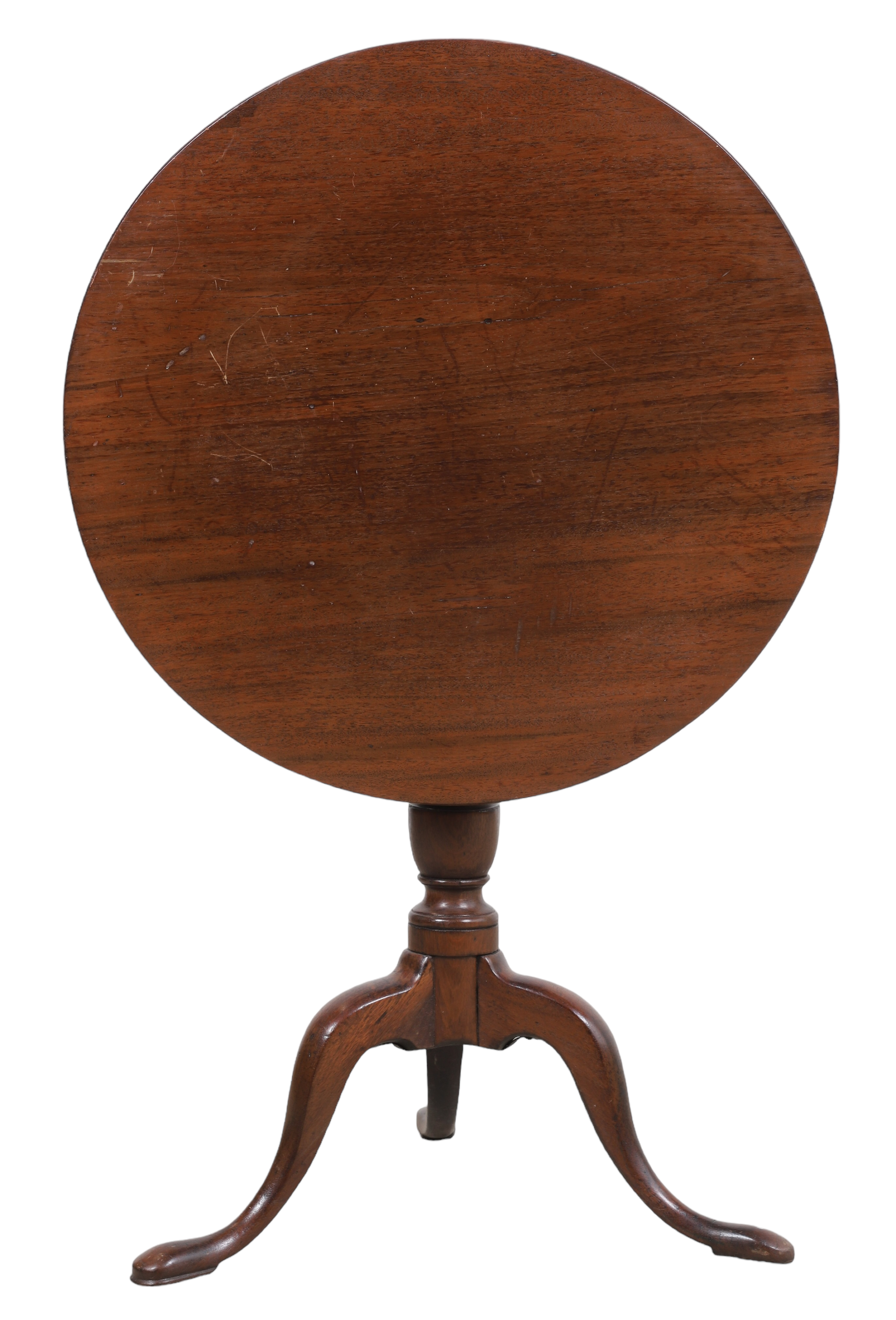 Queen Anne style mahogany flip top tea