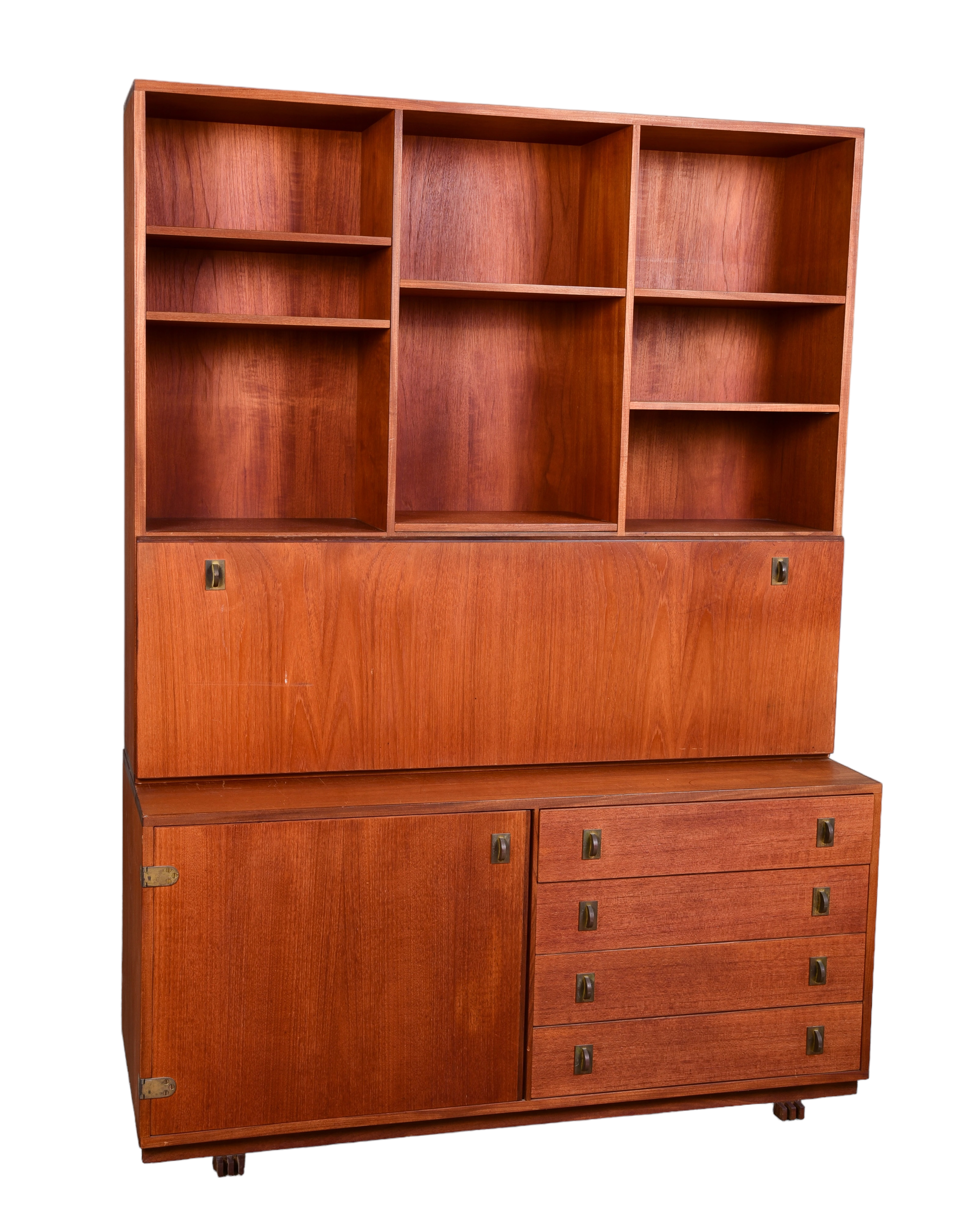 Lovig for Dansk teak 2-pc bookcase/desk,