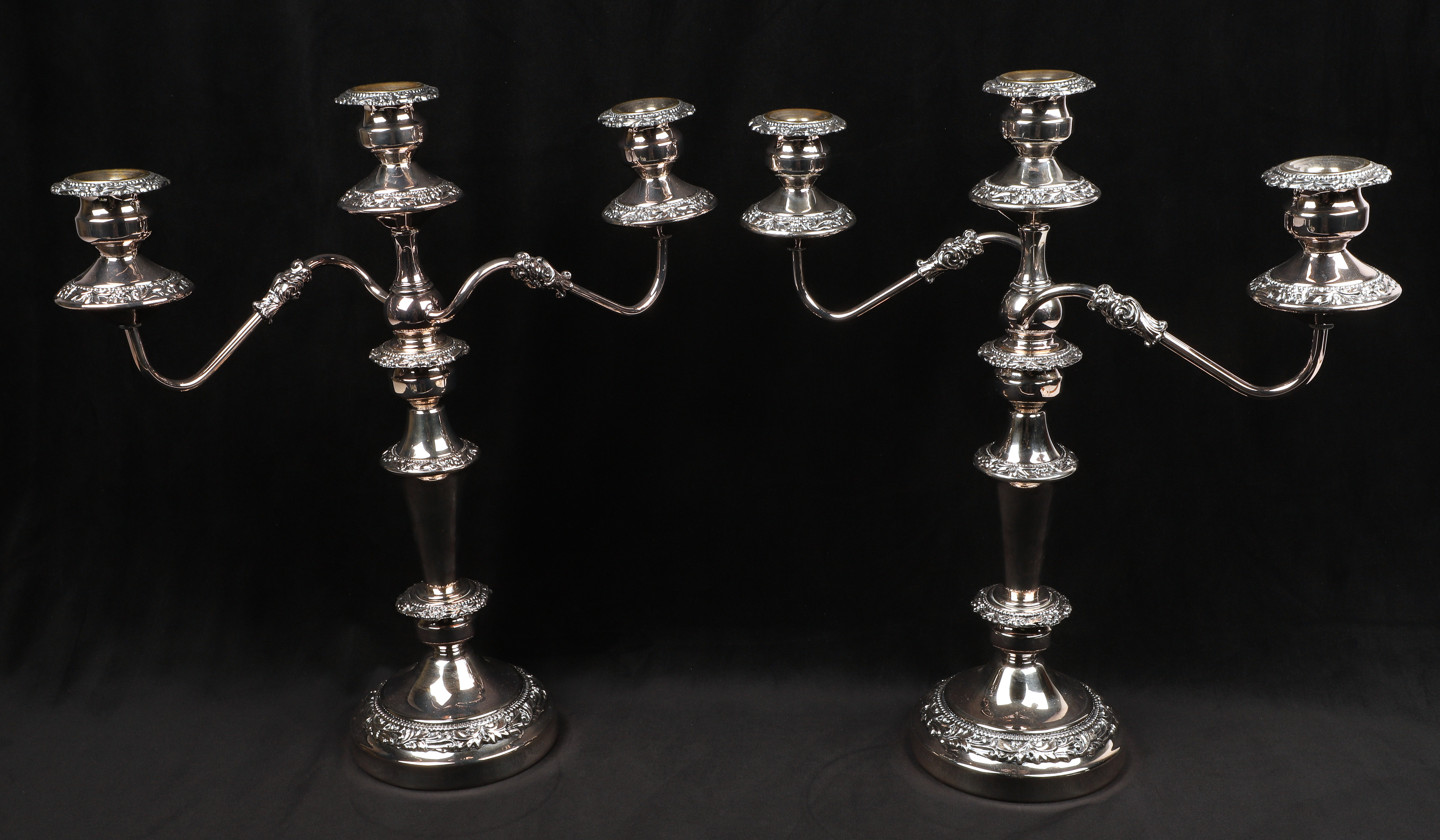 Pair of Goldfeder Silver Co silver