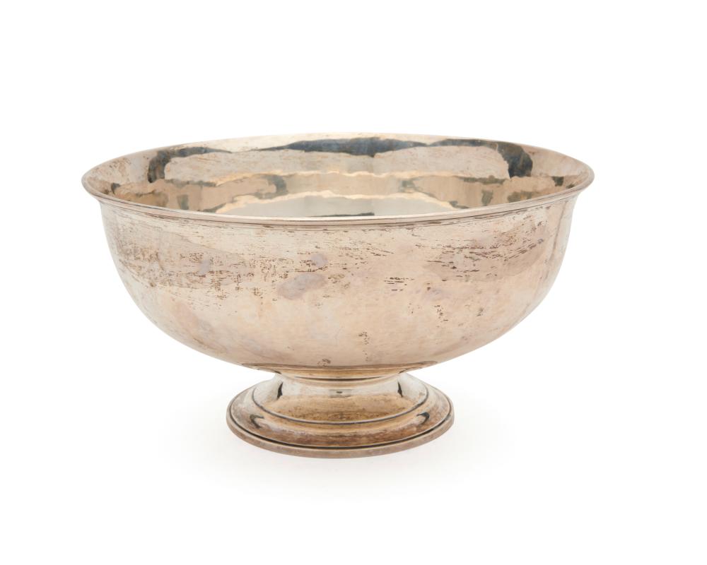 ARTHUR STONE SILVER CENTER BOWL,