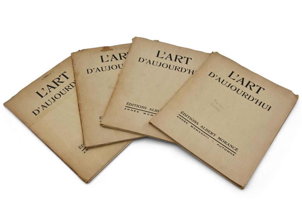 FOUR VOLUMES OF L'ART D'AUJOURD'HUI,
