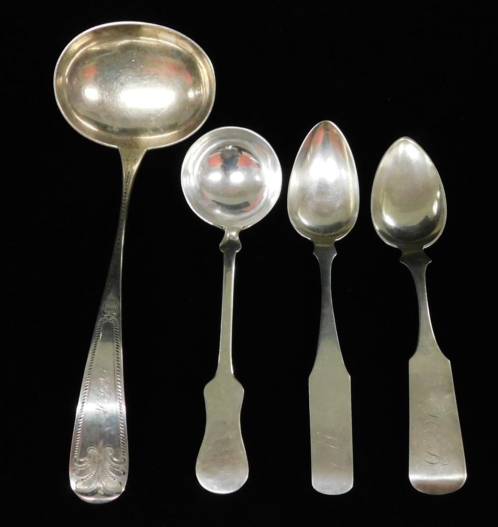 SILVER: EARLY AMERICAN, PUNCH LADLE