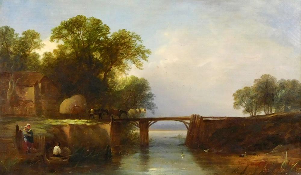 JOHN WALKER 19TH C. PASTORAL OIL