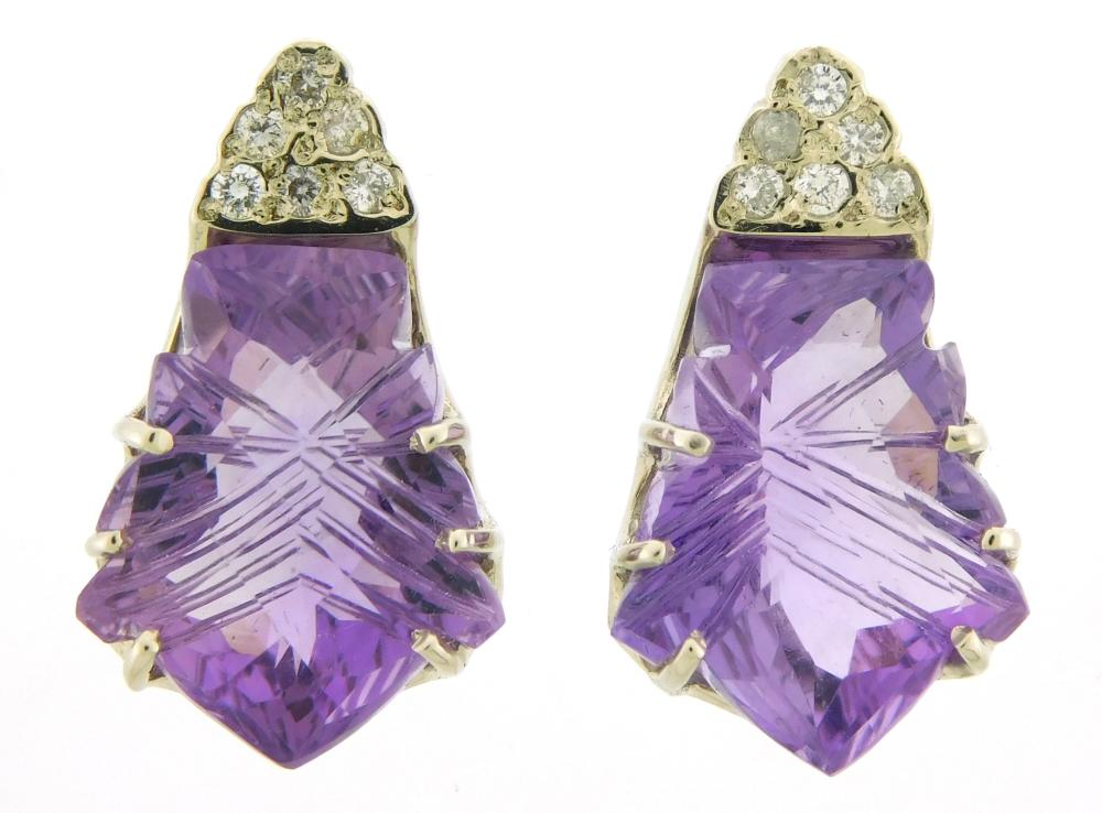 JEWELRY 14K FANTASY CUT AMETHYST 3b1391