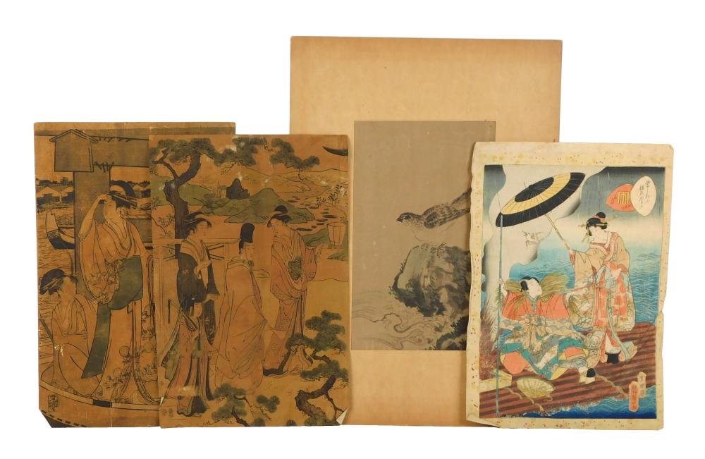 ASIAN FOUR JAPANESE PRINTS AND 3b13c1