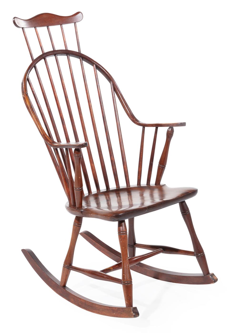 WINDSOR STYLE WALNUT ROCKERWindsor Style 3b1441