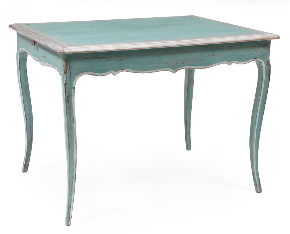 LOUIS XV STYLE PAINTED BLUE WORK 3b1473