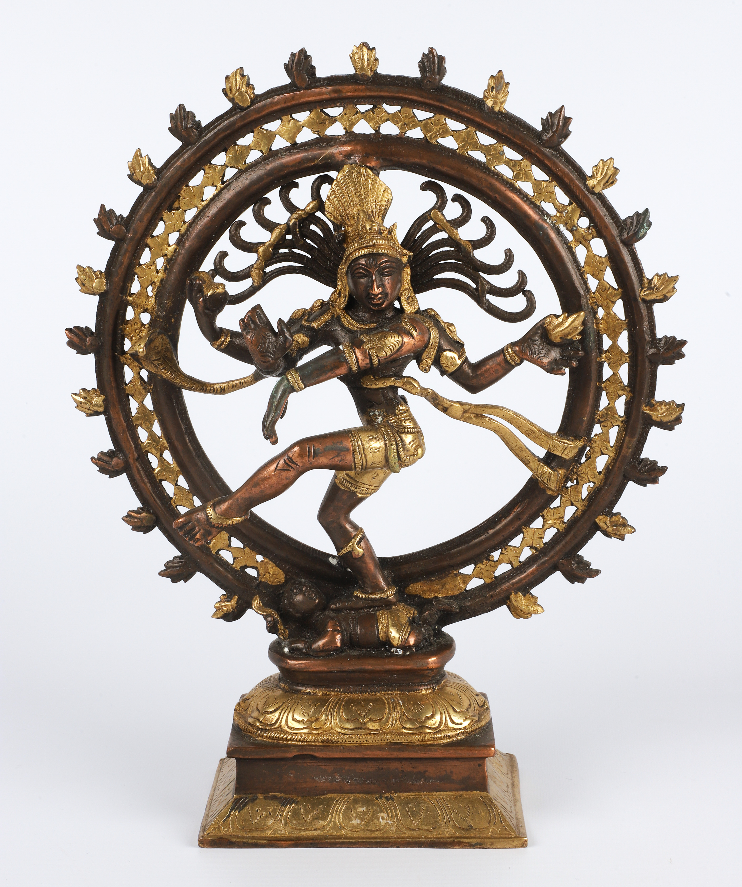 Indian gilt bronze sculpture Shiva 3b154a
