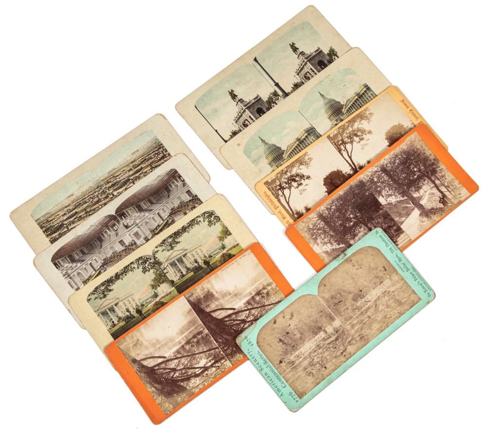 STEREOGRAPHS FEATURING VIEWS OF AMERICAN