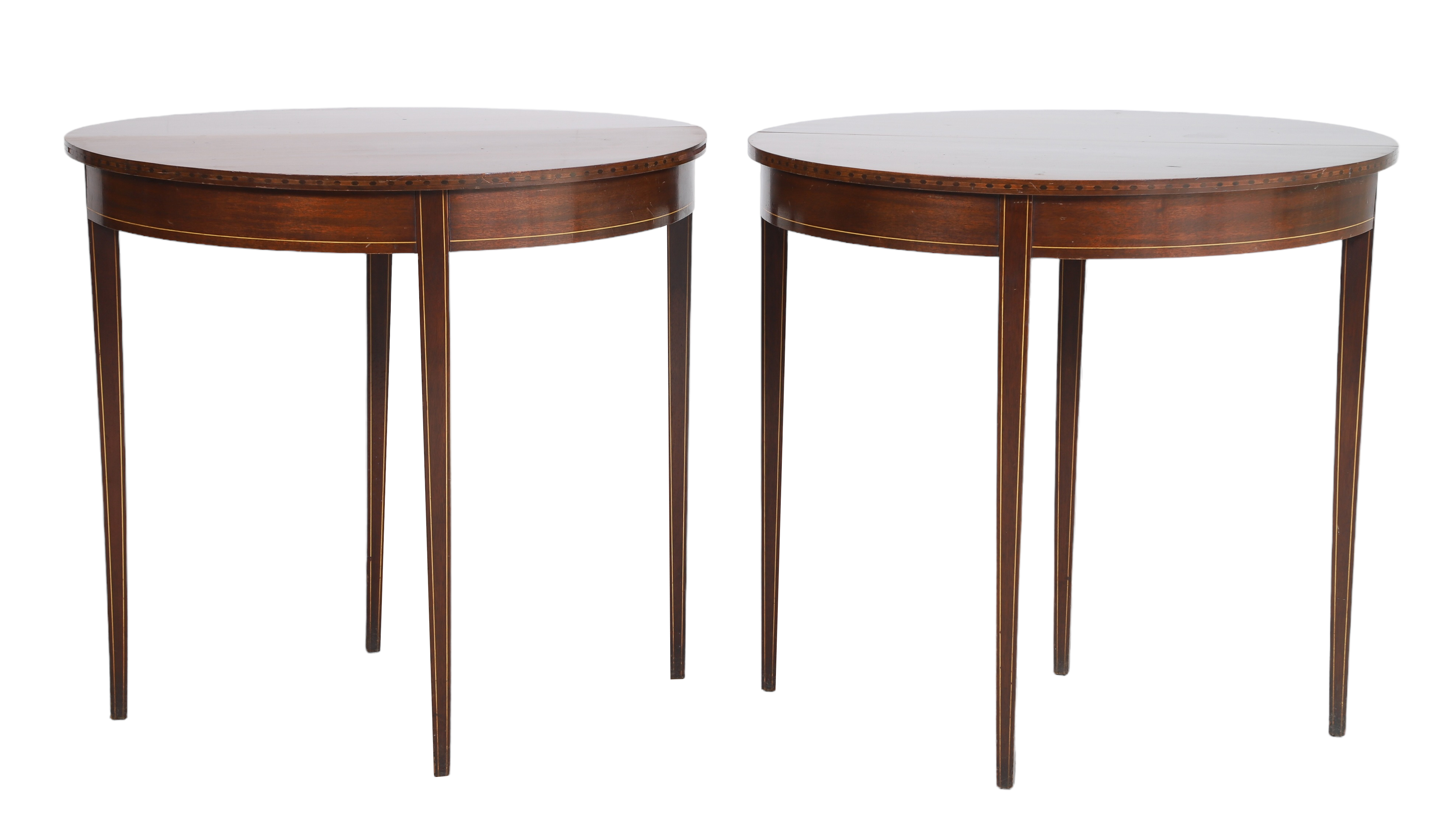 Pair Brandt Hepplewhite style mahogany