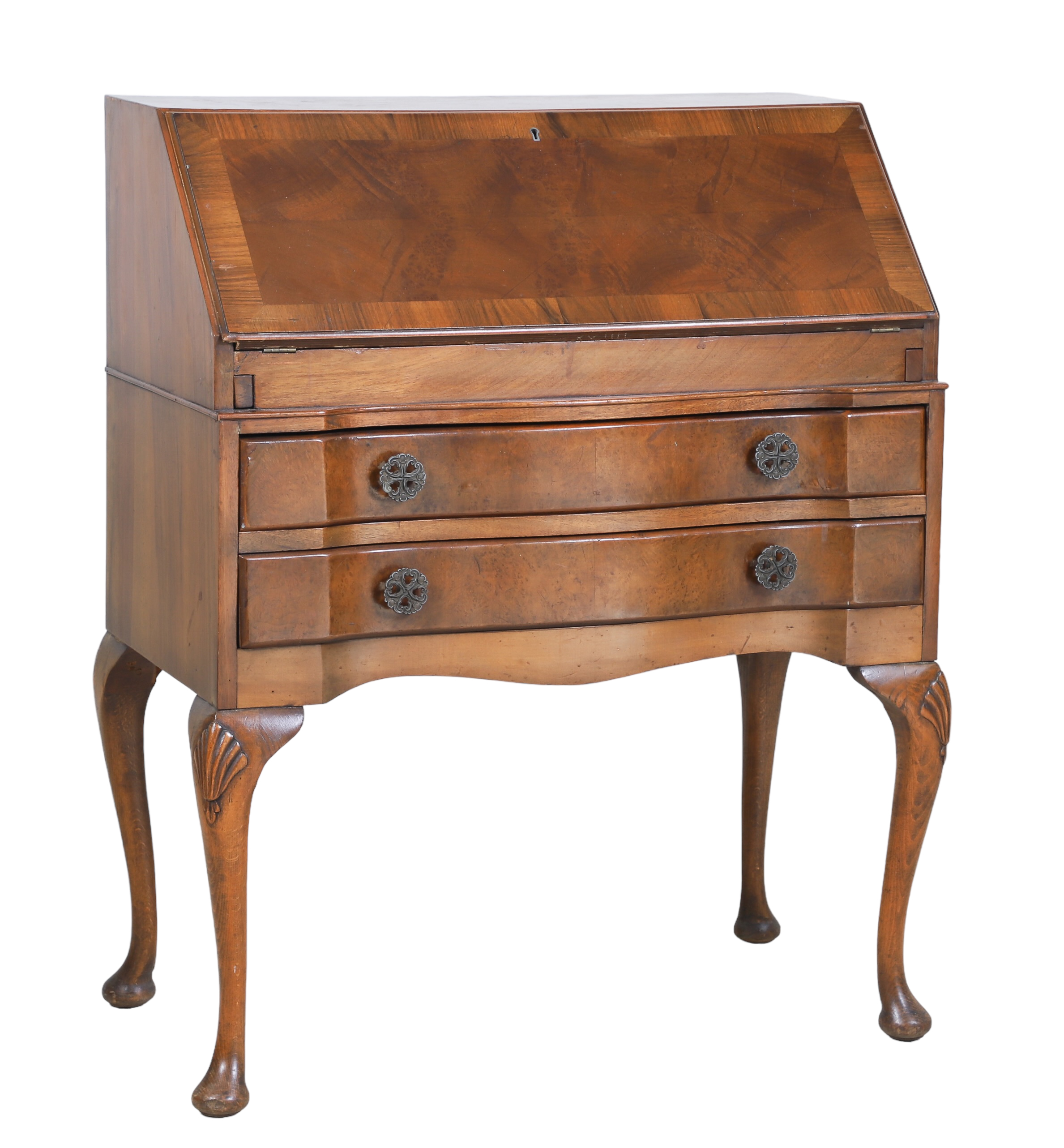 Queen Anne style mahogany slant