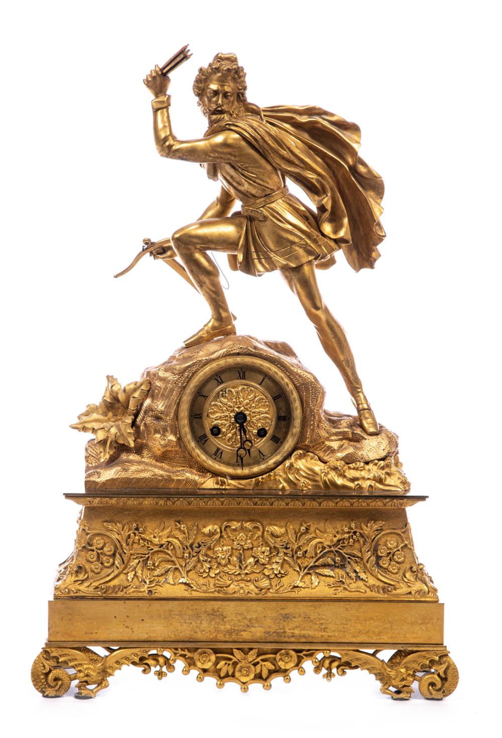 NAPOLEON III GILT BRONZE MANTEL