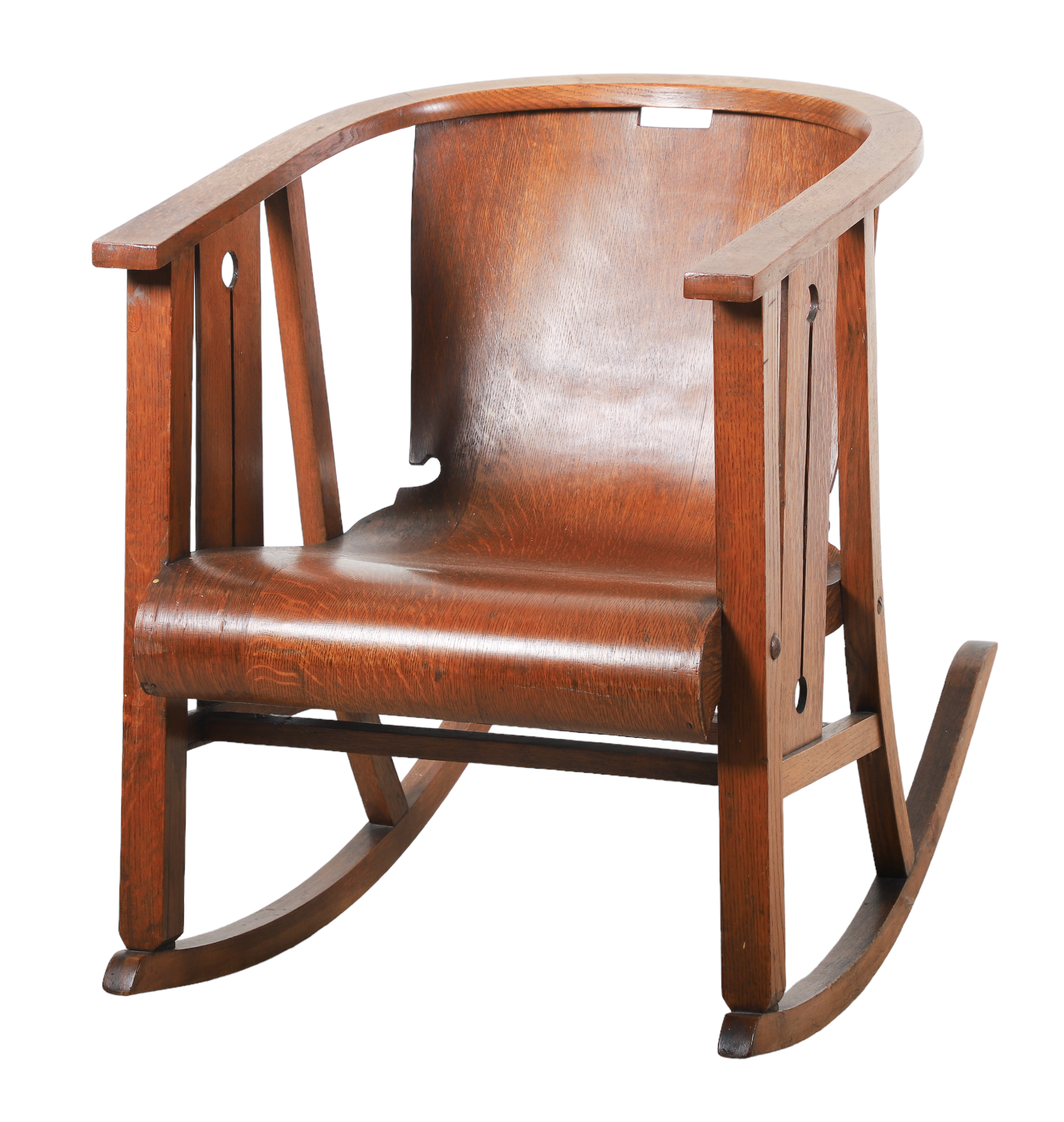 Oak Arts and Crafts rocking chair 3b1777