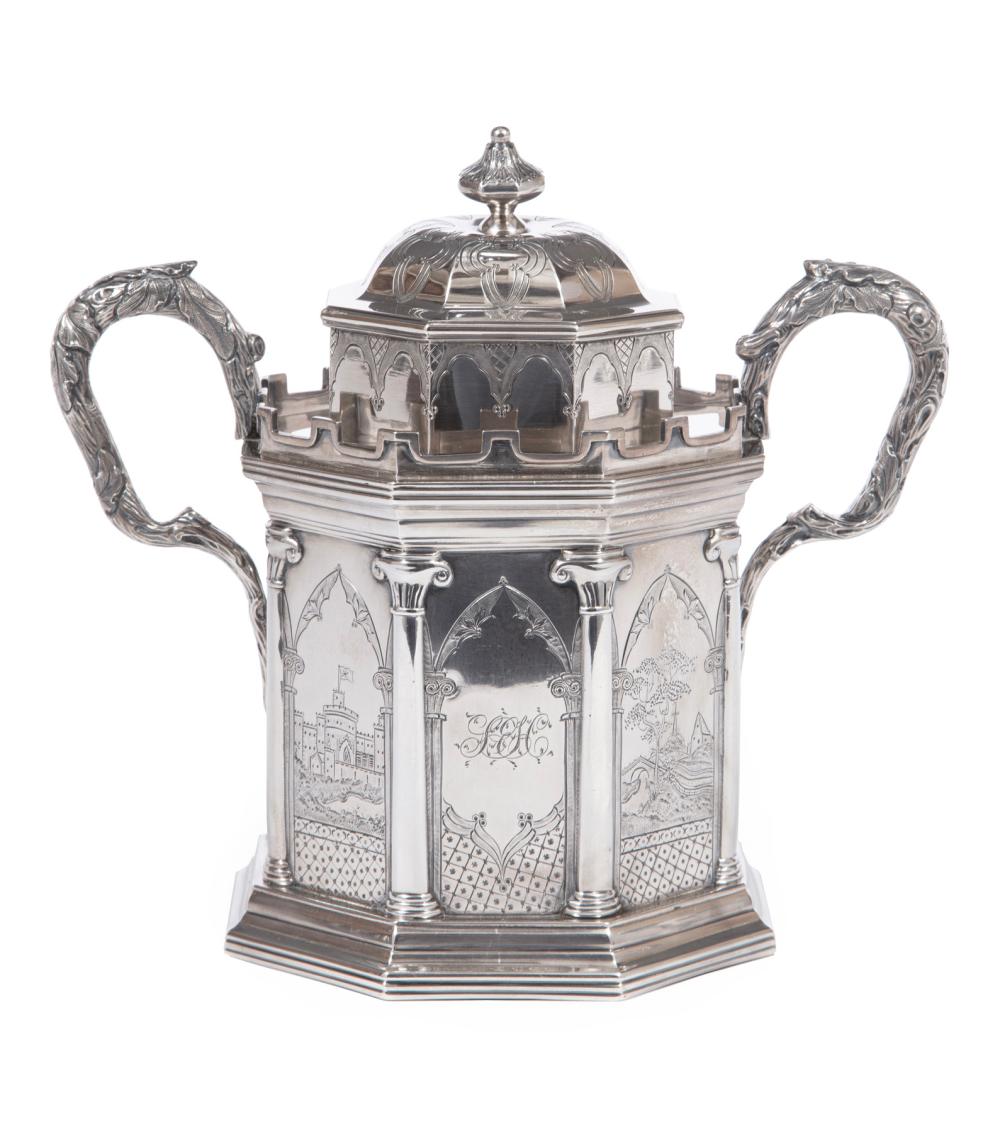 J. & I. COX AMERICAN COIN SILVER TEA