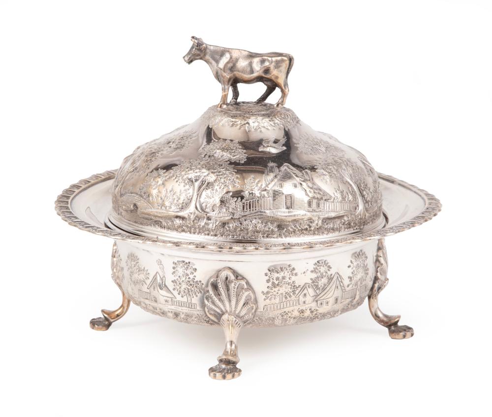 BAILEY AND CO. COIN SILVER COVERED BUTTER