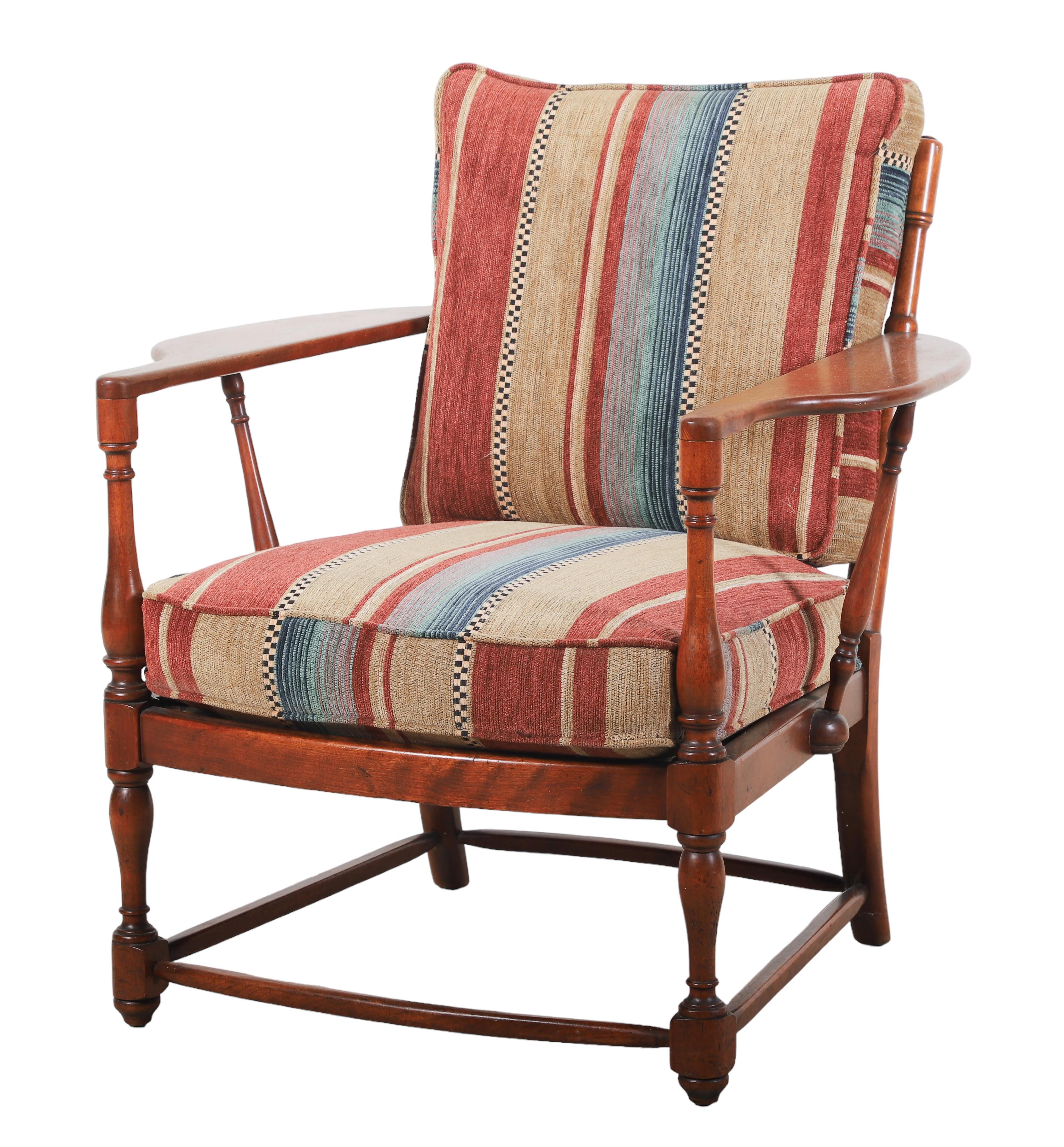 Maple Colonial armchair with broad 3b1822