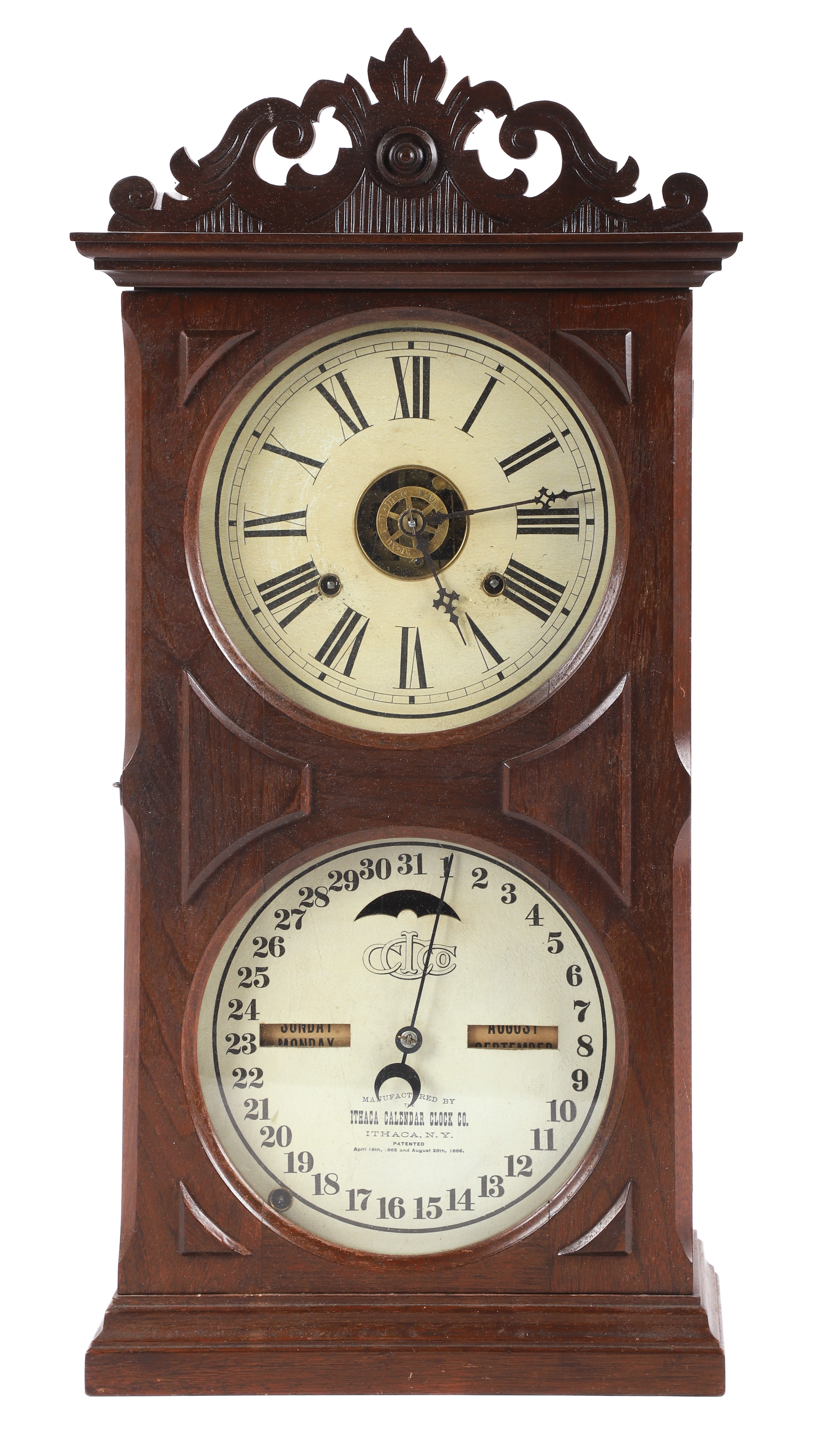 Ithaca Calendar Clock No 10 Ithaca 3b1860