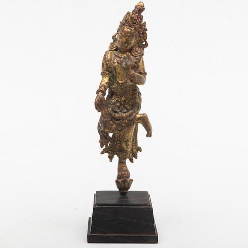 NEPALESE GILT COPPER FIGURE OF 3b19a7