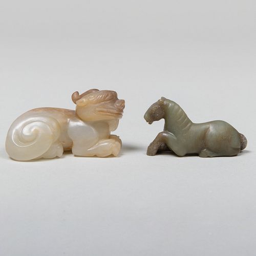 GROUP OF THREE CHINESE HARDSTONE 3b1a17