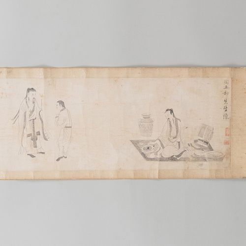 CHINESE HANDSCROLL OF 'THE LIFE