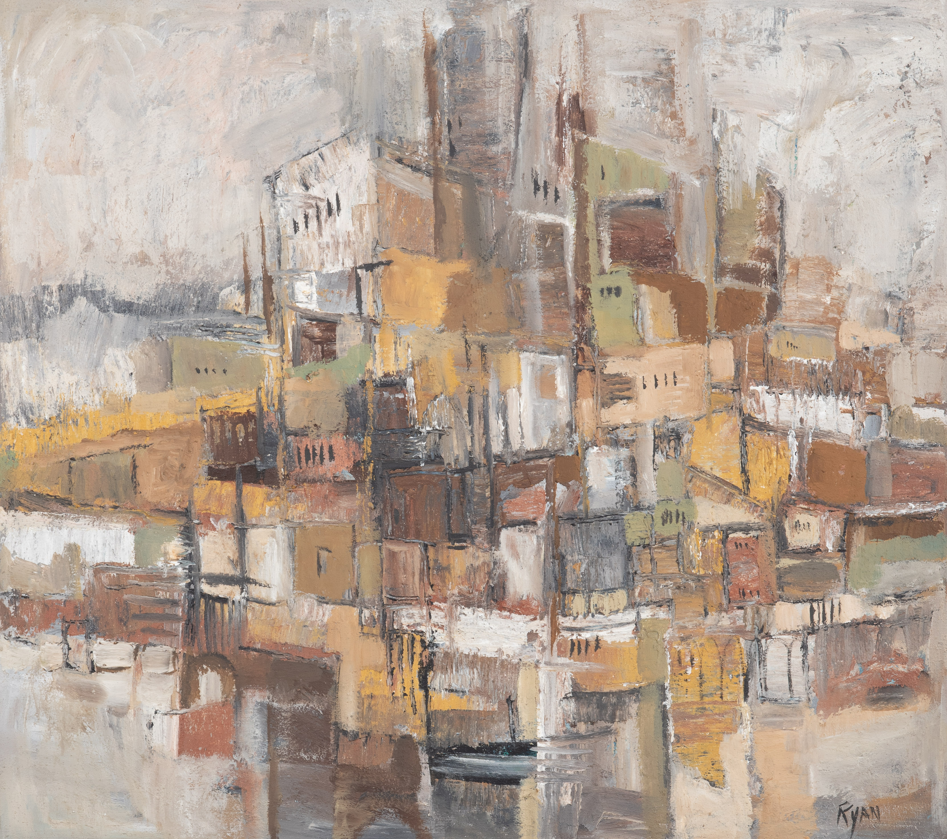 Abstract Cityscape Painting oil 3b1a7f