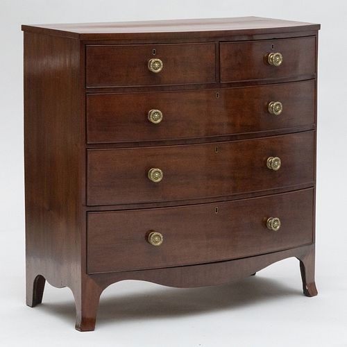 REGENCY MAHOGANY CHEST OF DRAWERS42 3b1ae9