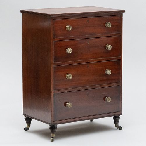 LATE REGENCY MAHOGANY CHEST OF 3b1af4
