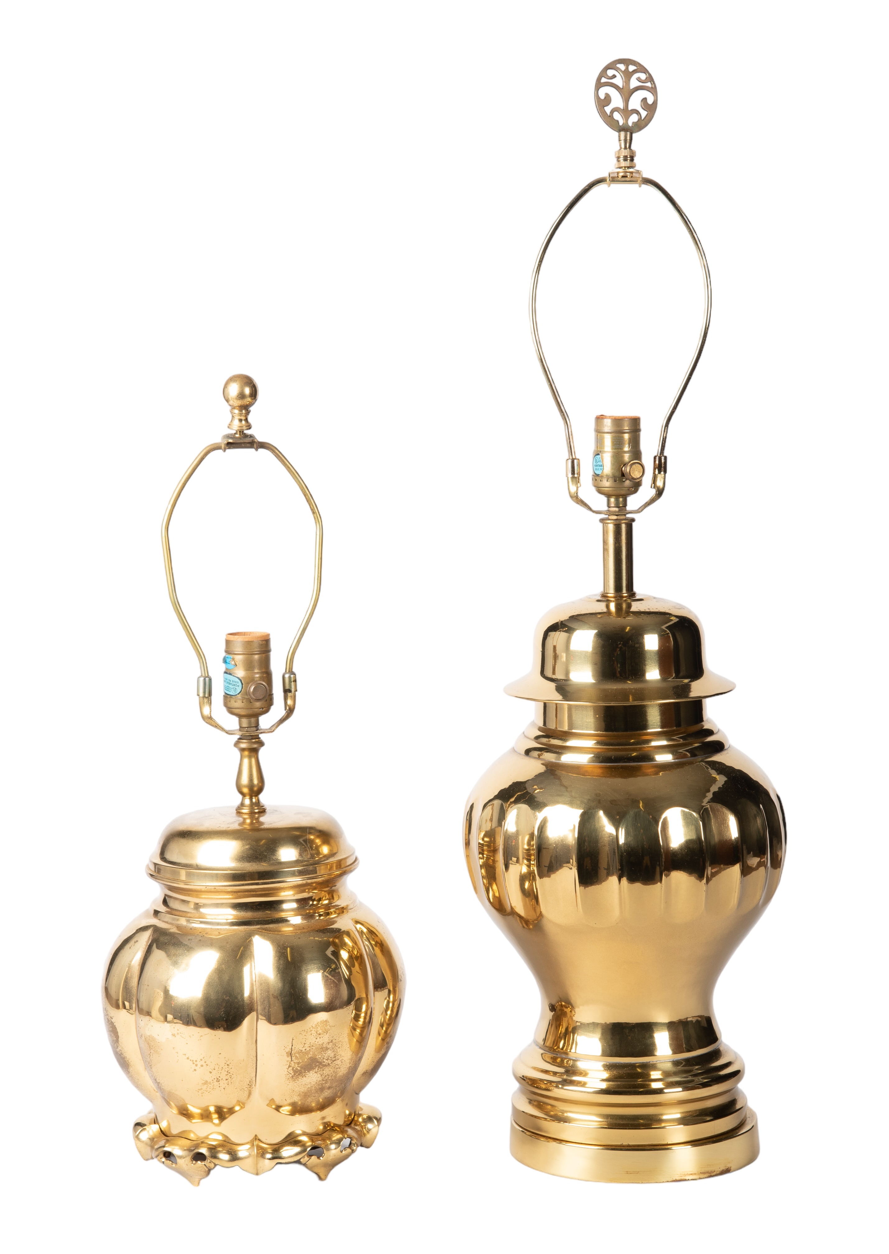  2 Brass table lamps tallest 3b1af7