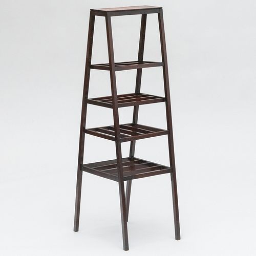 EDWARDIAN MAHOGANY FIVE TIER DRYING 3b1b0b