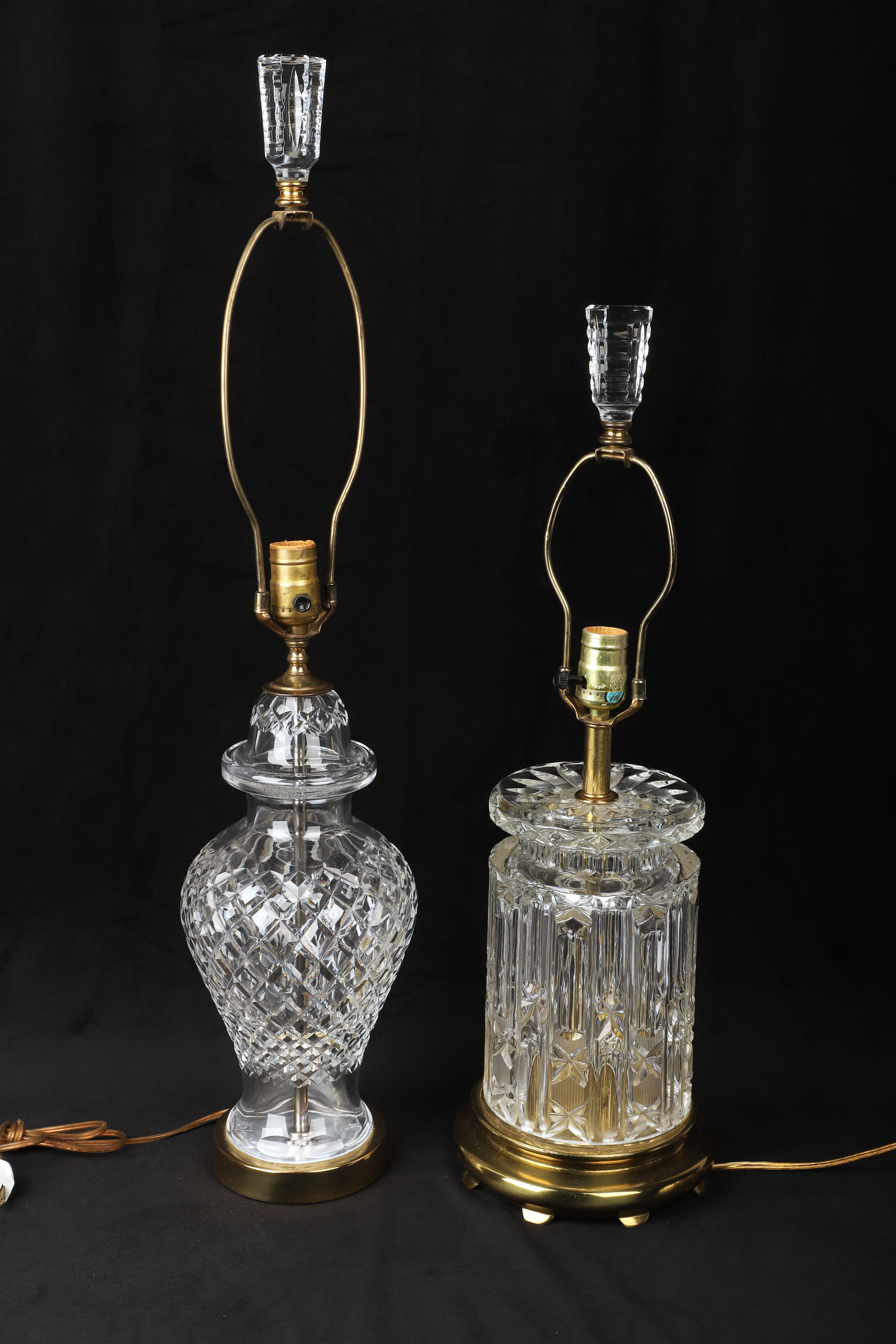  2 Crystal table lamps c o Waterford 3b1b04