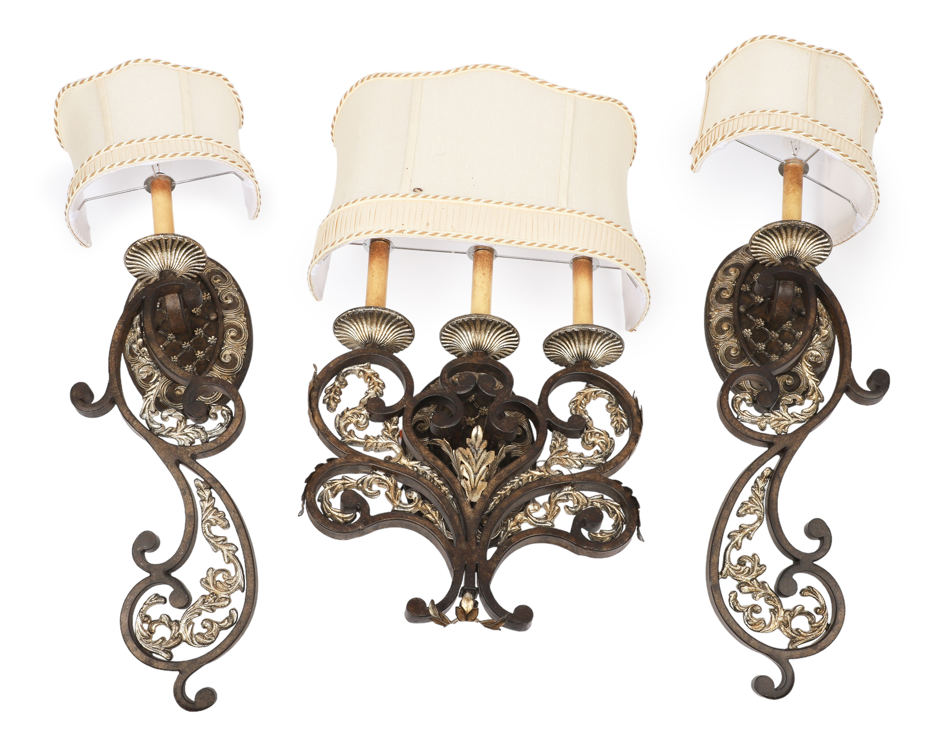 Trio of decorative wall sconce 3b1b3d