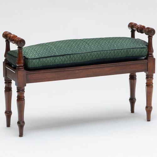 LATE REGENCY MAHOGANY WINDOW BENCH24 3b1b83