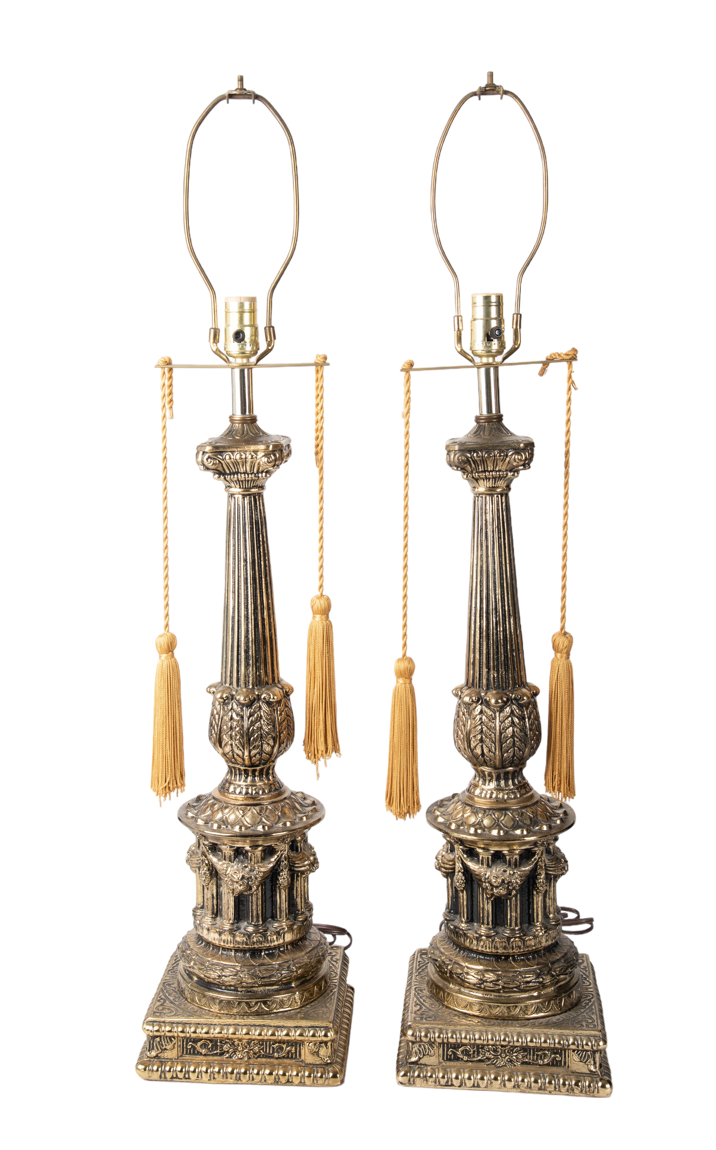 Pair of Louis XVI style table lamps,