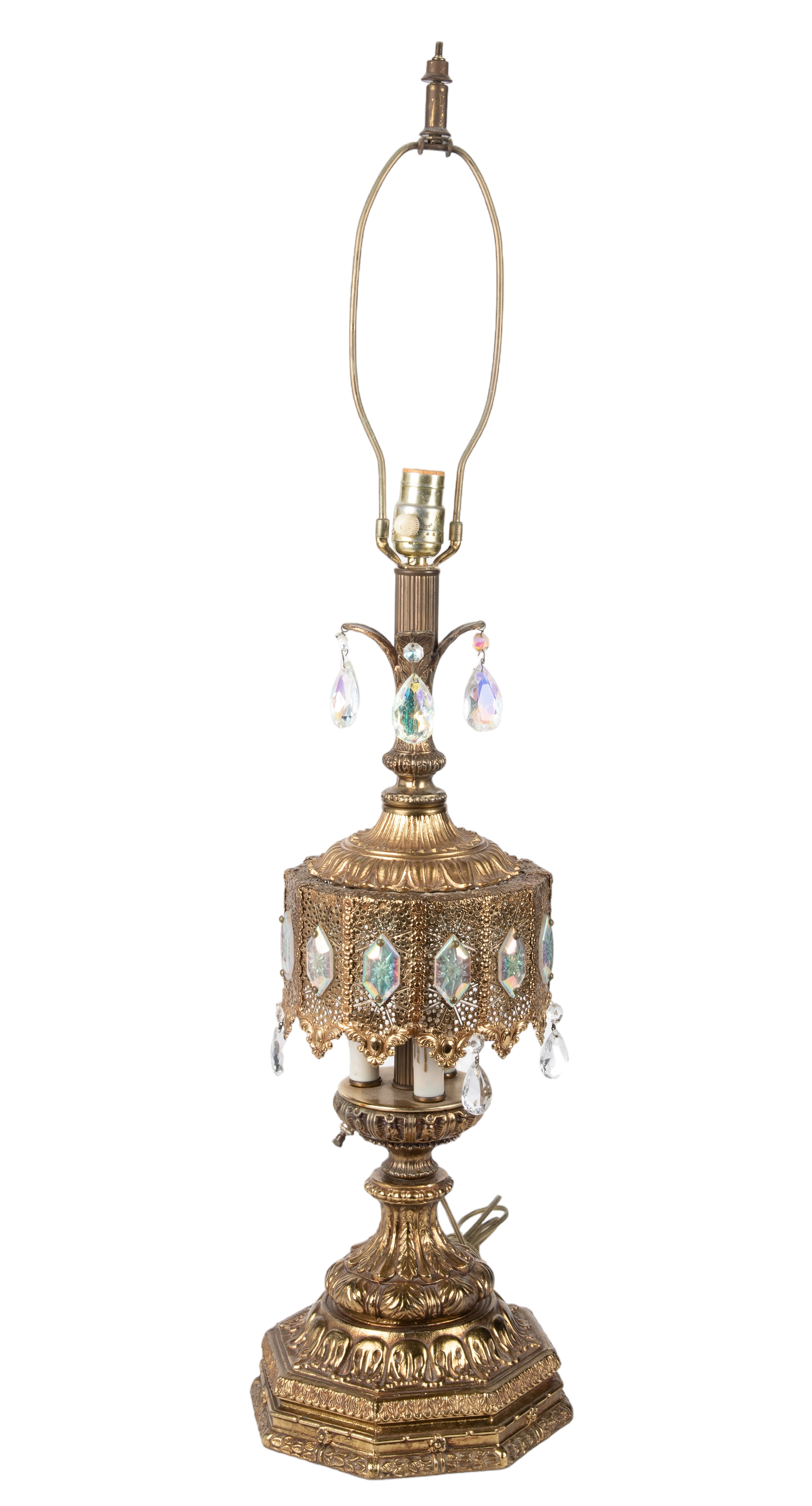Hollywood Regency style table lamp,