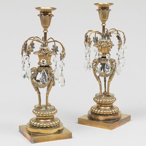 PAIR OF REGENCY STYLE POLISHED