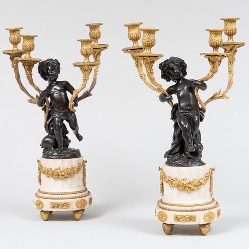 PAIR OF LOUIS XVI STYLE GILT METAL  3b1c01