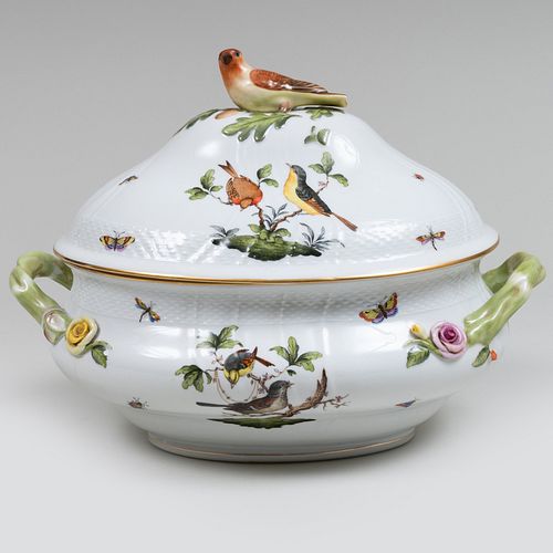HEREND PORCELAIN TUREEN, COVER