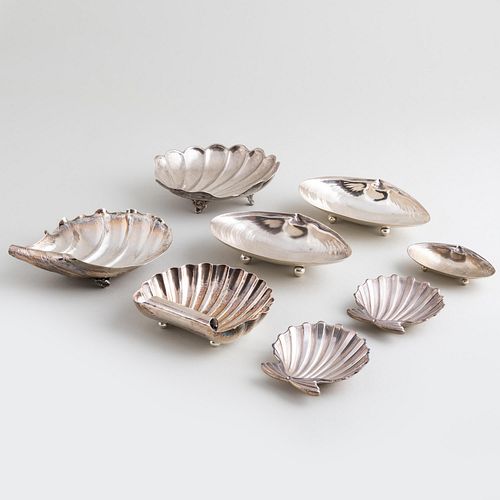 TWO BUCCELLATI SHELL FORM DISHES