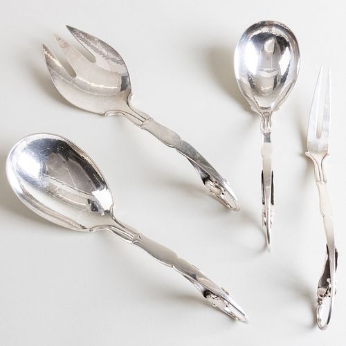 SET OF FOUR GEORG JENSEN SILVER 3b1caa