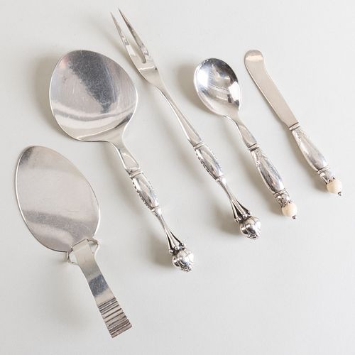 GROUP OF GEORG JENSEN SILVER SERVING 3b1cab